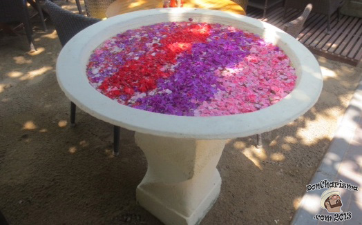 DonCharisma.com Bowl of flowers Sanur Beach Oct 2012 Thx Chris Herron