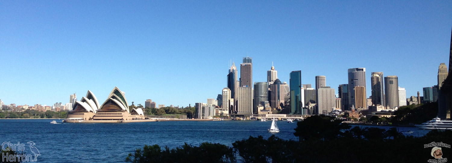 DonCharisma.com, Don Charisma, Chris Herron Sydney Harbour Panorama Aug-2013