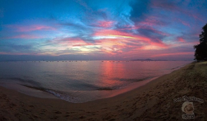 DonCharisma.org Beach Sunset Panorama Experimental iPhone Double Pano Photoshop