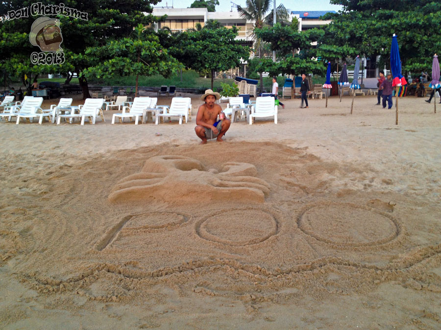 DonCharisma.org Poo Sand Sculpture Crab