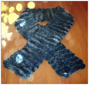 IreneDesign2011 Handmade Amazing Scarf in Blue Shades