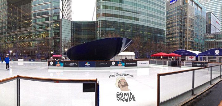 DonCharisma.org Ice Rink Canada Square - Canary Wharf iPhone