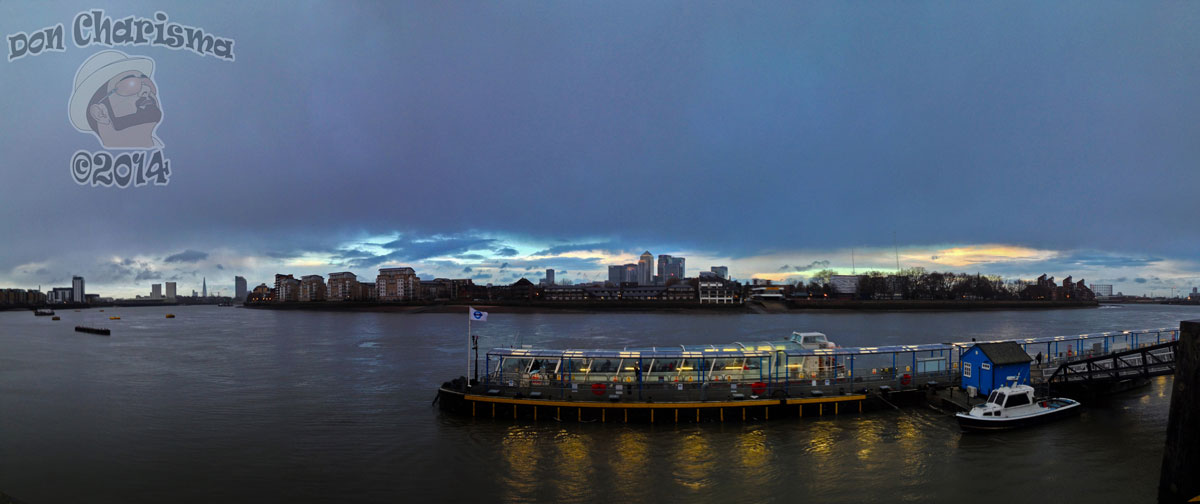 Stormy Sunset Over Greenwich Pier – HDR
