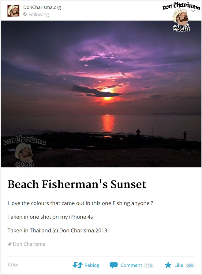 DonCharisma.org-Beach-Fisherman's-Sunset-In-The-Reader