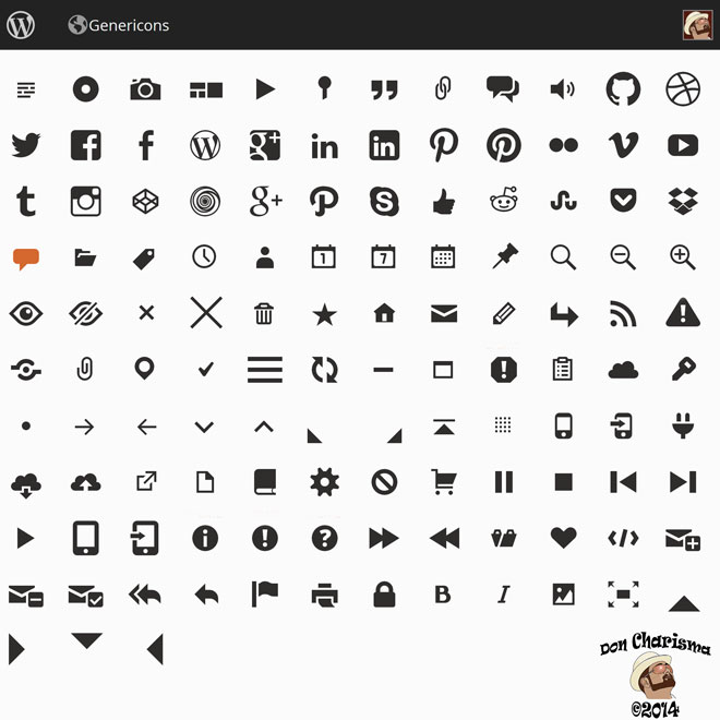 DonCharisma.org-Genericons