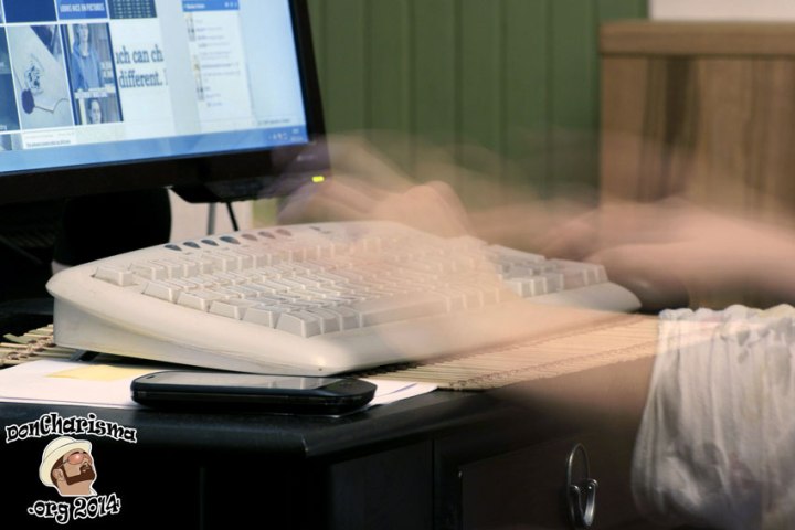 DonCharisma.org-Manic-Typing