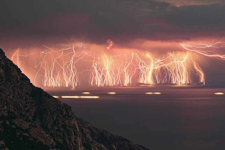 70 lightning bolts ikaria island lightning storm