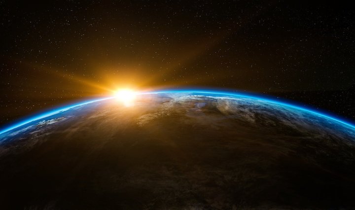 sunrise,space,outer space,globe,world,earth,flare,sunshine,beam,horizon,planet,creation,beginning,above,stratosphere,atmosphere,up,cool wallpaper,space wallpaper,space background,zoom background, DON CHARISMA