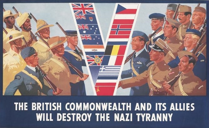 THE BRITISH COMMONWEALTH AND ITS ALLIES WILL DESTROY THE NAZI TYRANNY, DON CHARISMA