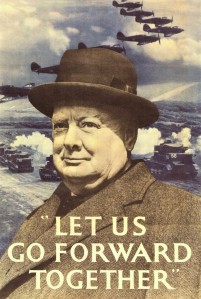 DON CHARISMA, Churchill "Let Us Go Forward Together" Poster