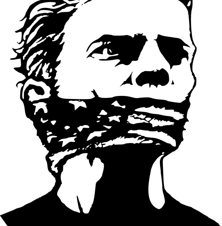 freedom of speech,freedom,freedom of expression,censorship,man,head,face,speak,talk,voice,DON CHARISMA